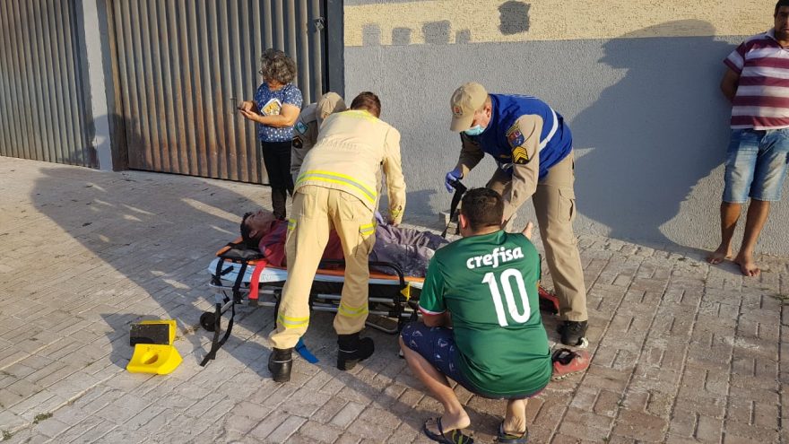 Pintor sofre ferimentos graves após receber choque elétrico no Santa Cruz