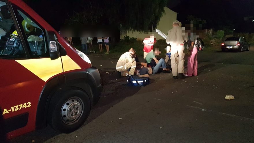 Motociclista fica ferido em acidente de trânsito no Santa Cruz