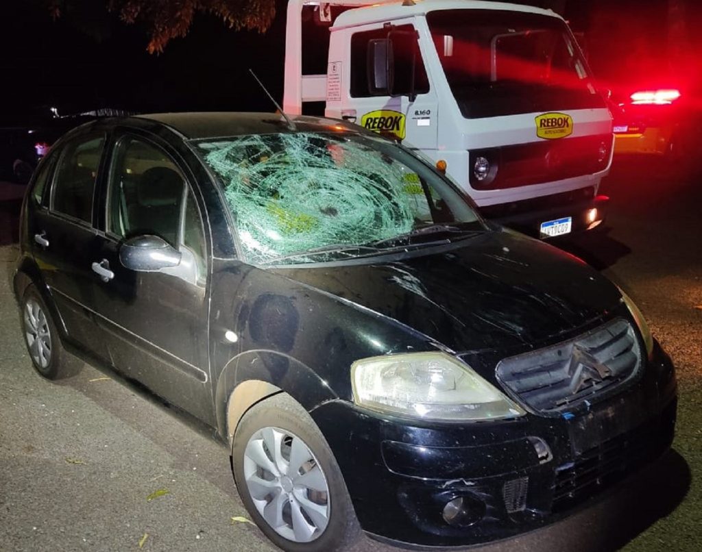 Pedestre fica em estado grave ao ser atropelado por carro na rodovia PR-491 em Marechal