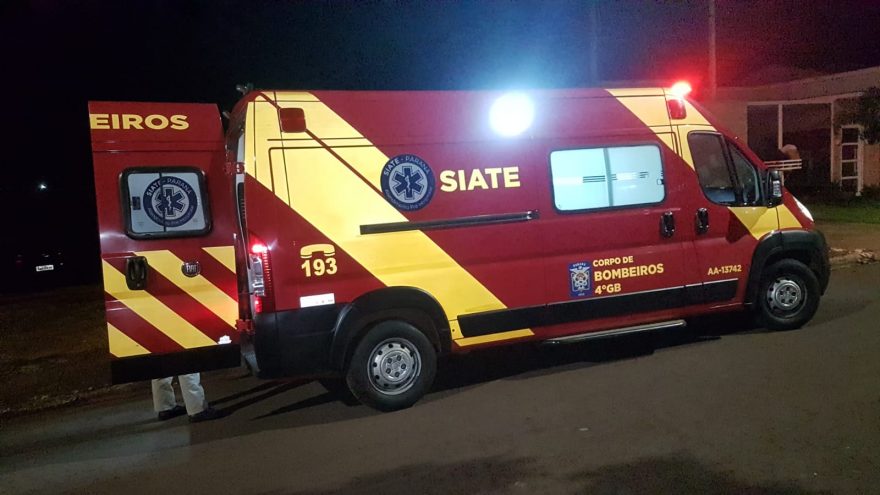 Idosa é socorrida pelo Corpo de Bombeiros no XIV de Novembro