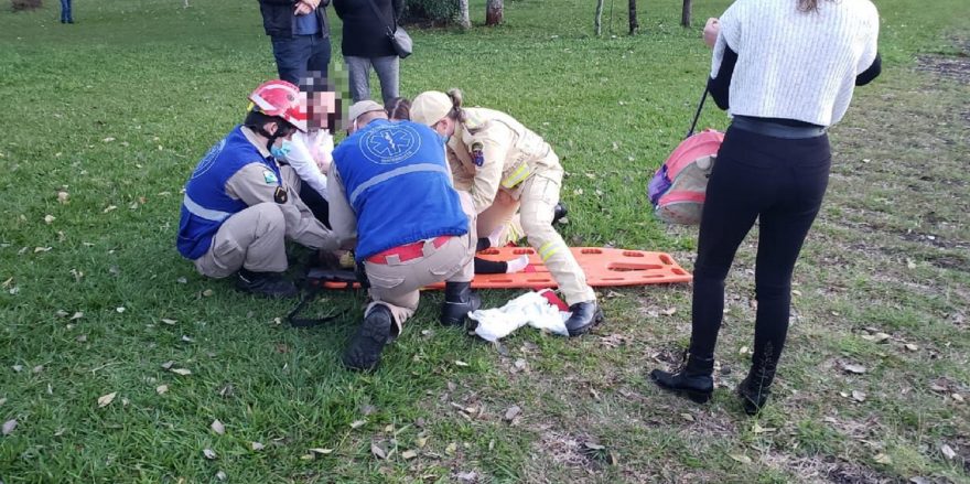 Criança de 3 anos de idade é atropelada no Bairro Country