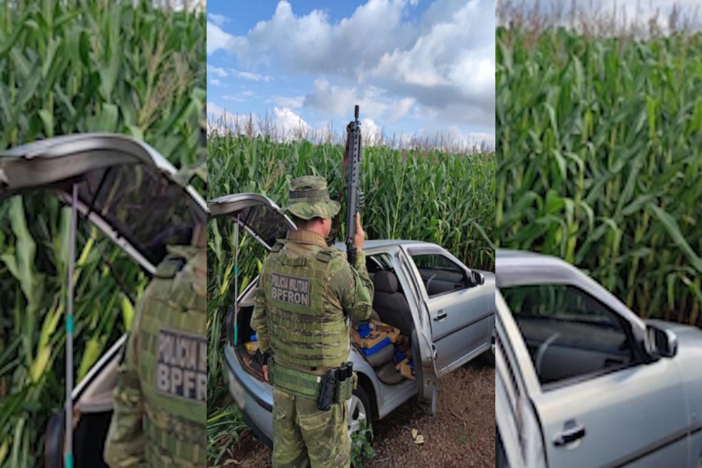 BPFron apreende drogas em Guaíra