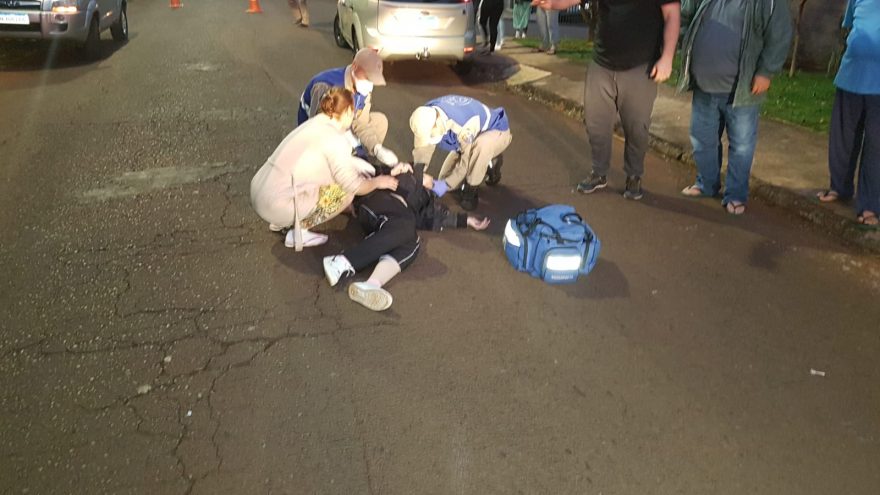 Adolescente é atropelada por moto no Bairro Brasmadeira