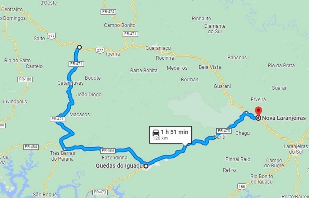 Polícia Rodoviária Estadual sugere rota alternativa à interdição da BR-277