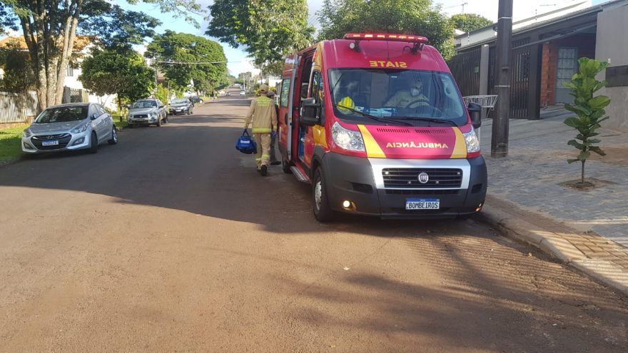 Idoso tem suspeita de fratura na perna após sofrer queda em residência no Cancelli