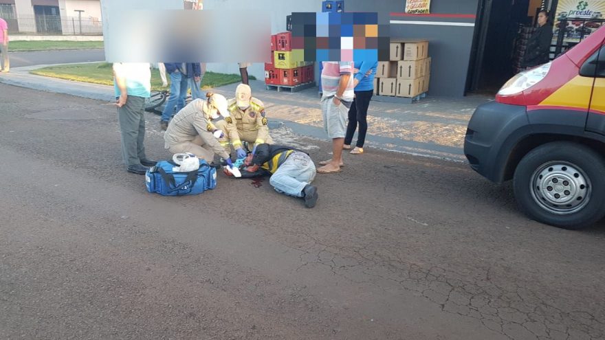 Homem sofre ferimento na cabeça ao cair de bicicleta no Universitário