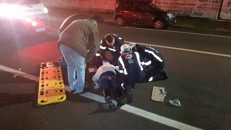 Acidente deixa mulher ferida na Vila Tolentino