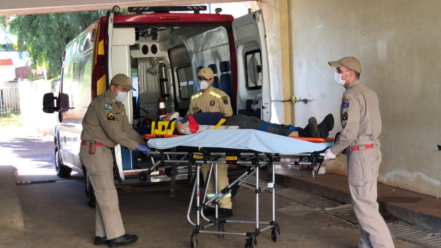 Vítima sofre fratura no braço após cair de estrutura no Coqueiral