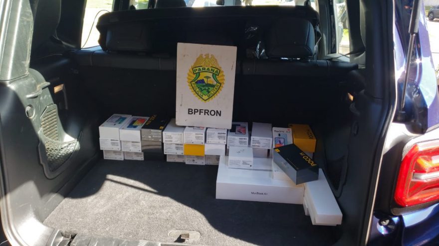 BPFRON apreende arma de fogo e celulares contrabandeados