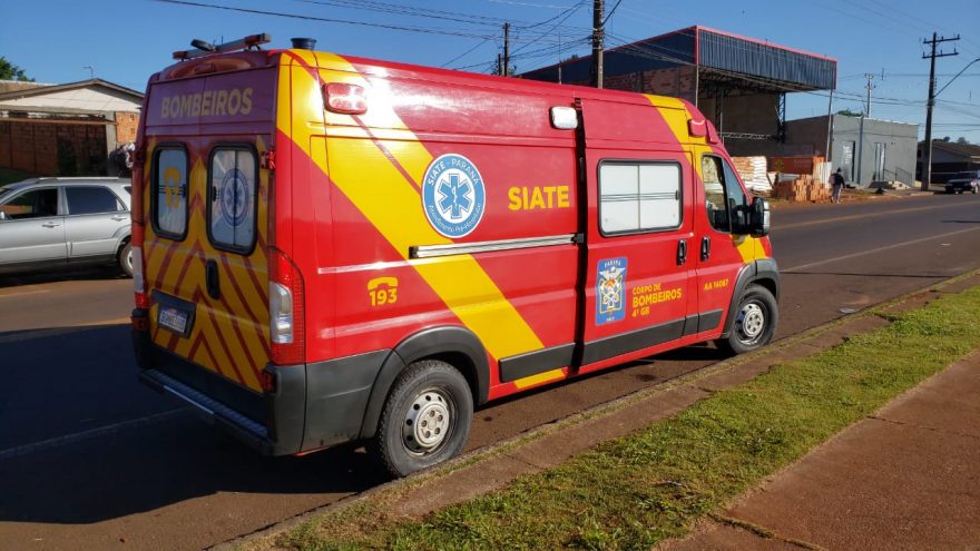 Rapaz fica ferido após se envolvem em colisão na Avenida das Pombas