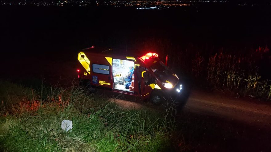 Motociclista fica ferido em acidente de trânsito na PR-486