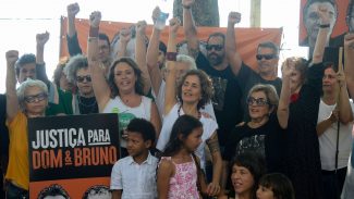 Em Copacabana, ato homenageia Dom e Bruno um ano após suas mortes