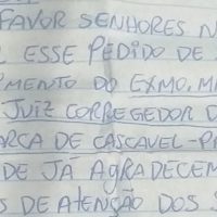 Imagem referente a Apenado em PETBC de Cascavel relata opressão psicológica e agressões físicas em carta