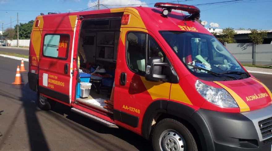 Acidente entre Virtus e moto deixa motociclista ferido