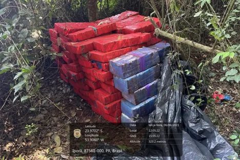 Polícia Civil apreende mais de uma tonelada de maconha em Iporã Imagem referente a Polícia Civil apreende mais de uma tonelada de maconha em Iporã