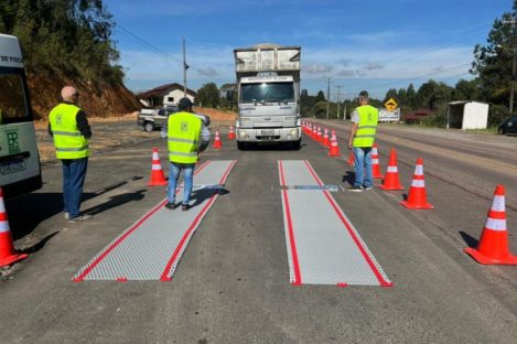 Imagem referente a Nova balança rodoviária em Piên melhora segurança na divisa com Santa Catarina