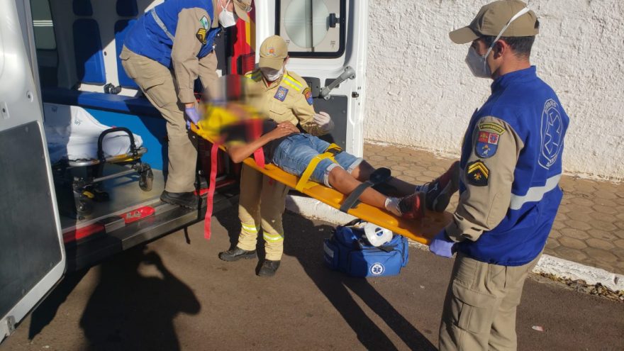 Com lesão nas costas, menino de 11 anos é socorrido no Colégio do Guarujá
