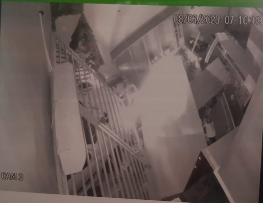 Vídeo mostra momento em que jovem embriagada invade empresa com Peugeot
