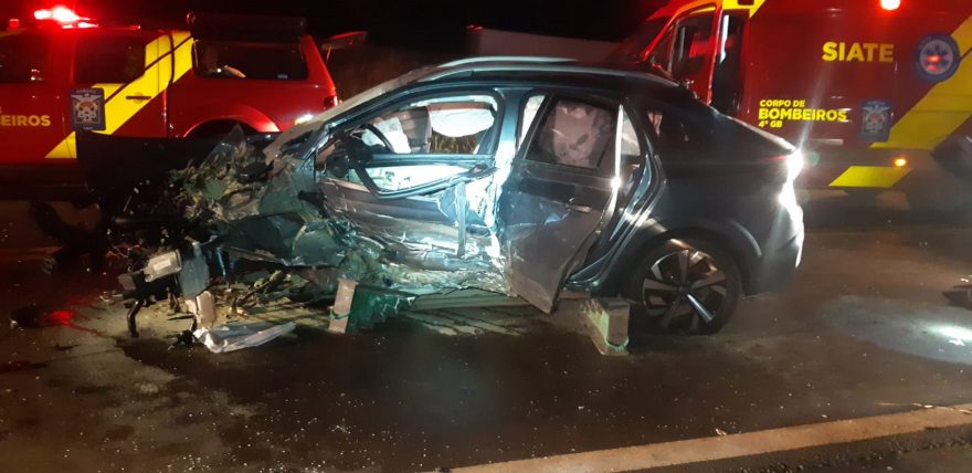 Três pessoas ficam em estado grave em acidente na BR-369 em Penha