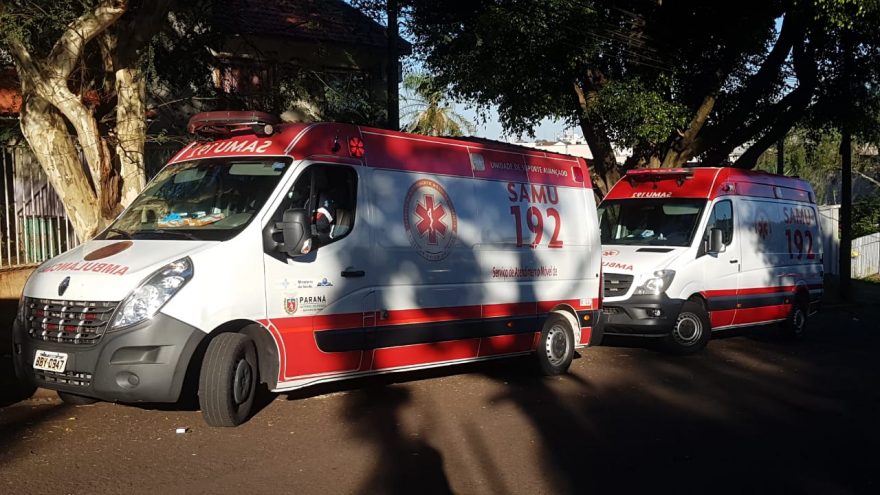 Equipes do Samu são mobilizadas para resgatarem homem em residência na Rua Curitiba