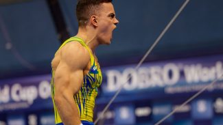 Caio Souza lidera ginástica brasileira em etapa da Copa do Mundo
