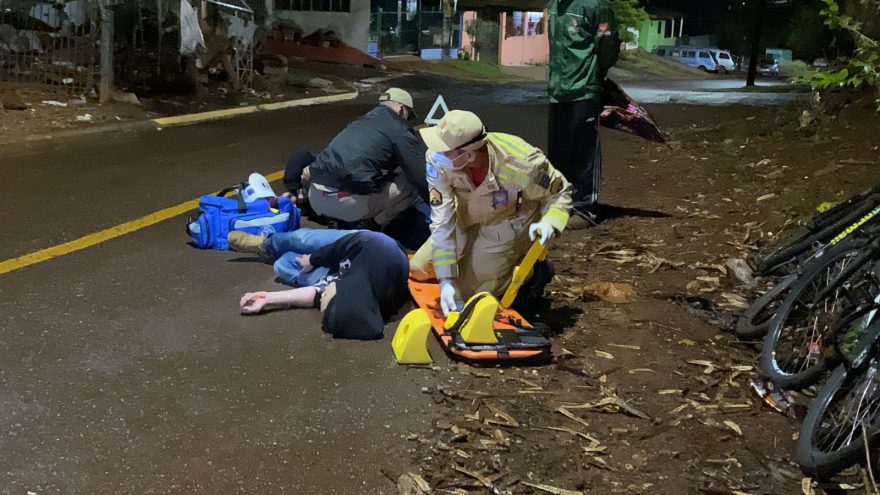 Colisão entre bicicletas mobiliza Siate ao Cascavel Velho