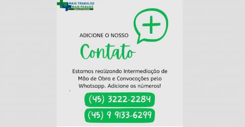 Agência do Trabalhador de Cascavel atenderá também por WhatsApp