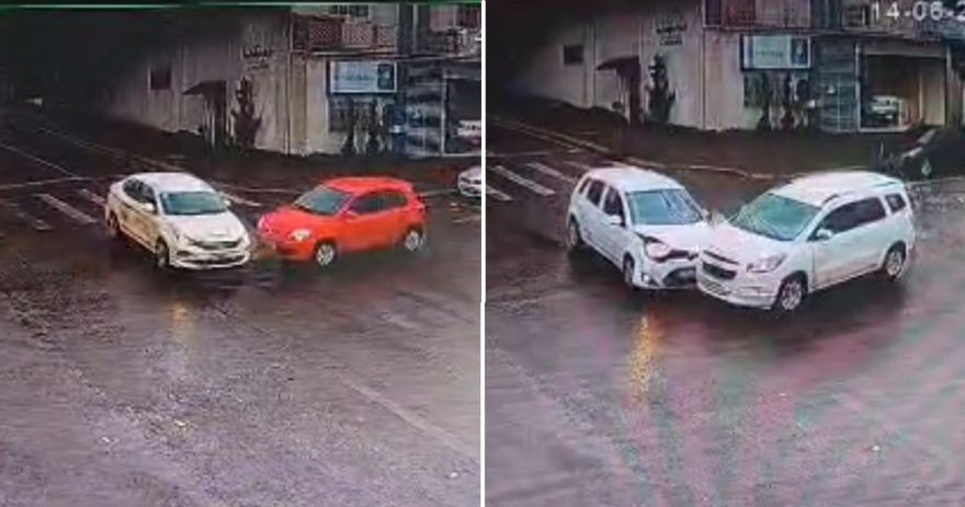 Esquina perigosa? Dois acidentes ocorrem com apenas horas de diferença no Parque São Paulo