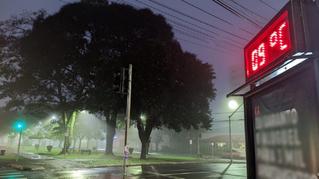 Previsão de dia nublado com máxima de 14°C em Cascavel nesta sexta-feira