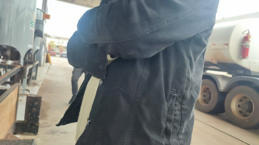 Erro de cálculo: Motorista explica acidente que ocorreu em pátio de posto de combustíveis