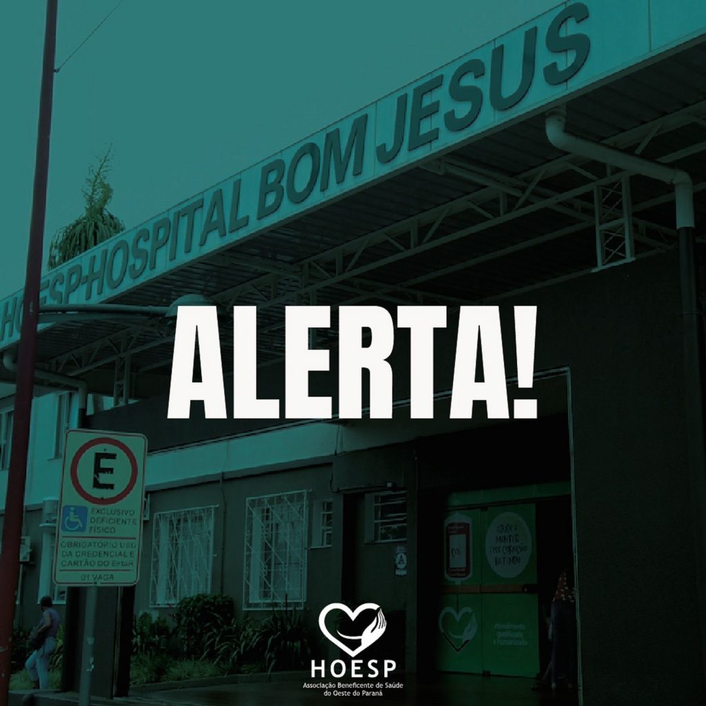 Hoesp/Hospital Bom Jesus alerta para pedidos de dinheiro em nome da instituição