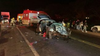 Colisão frontal deixa vários feridos na BR-369 entre Penha e Ouro Verde do Piquiri
