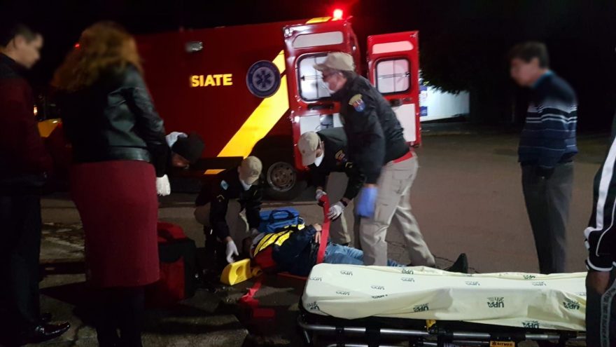 Motociclista fica ferido em acidente de trânsito no Brasília