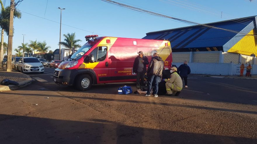 Mais um acidente de trânsito é registrado na Avenida Brasil, no Coqueiral