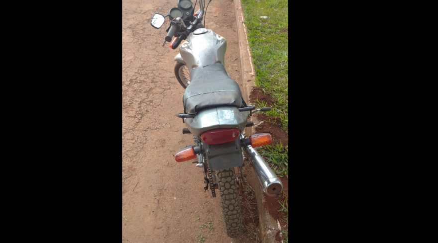 Moto com indicativo de furto é recuperada pela Força Rural