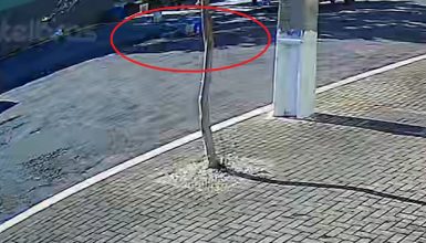 Imagem referente a Câmera flagra momento em que Vilson Domingos Mateus é assassinado enquanto trabalhava em obra