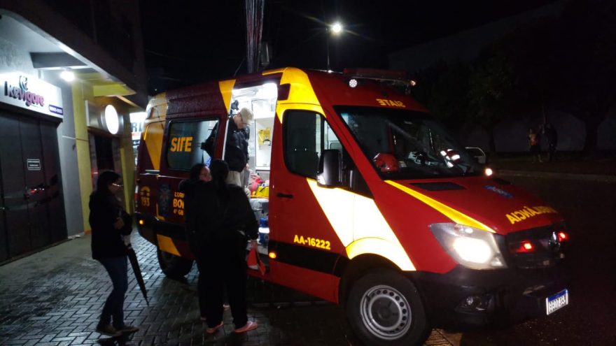 Motociclista fica ferido em acidente na Rua Rio da Paz