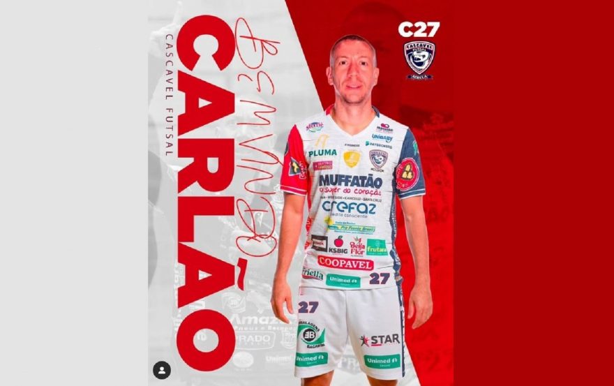 Cascavel Futsal: Alô Carlão, chega mais meu camisa 27 favorito!