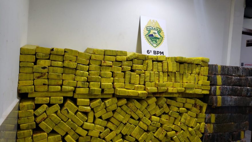 Patrulha Rural apreende quase meia tonelada de maconha em veículo na Estrada Chaparral em Cascavel