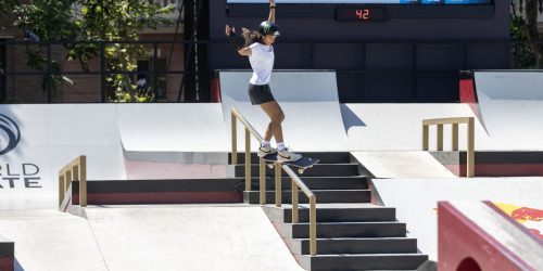 Skate street: Rayssa, Pâmela e Gabi avançam à semi do Pro Tour de Roma Imagem referente a Skate street: Rayssa, Pâmela e Gabi avançam à semi do Pro Tour de Roma