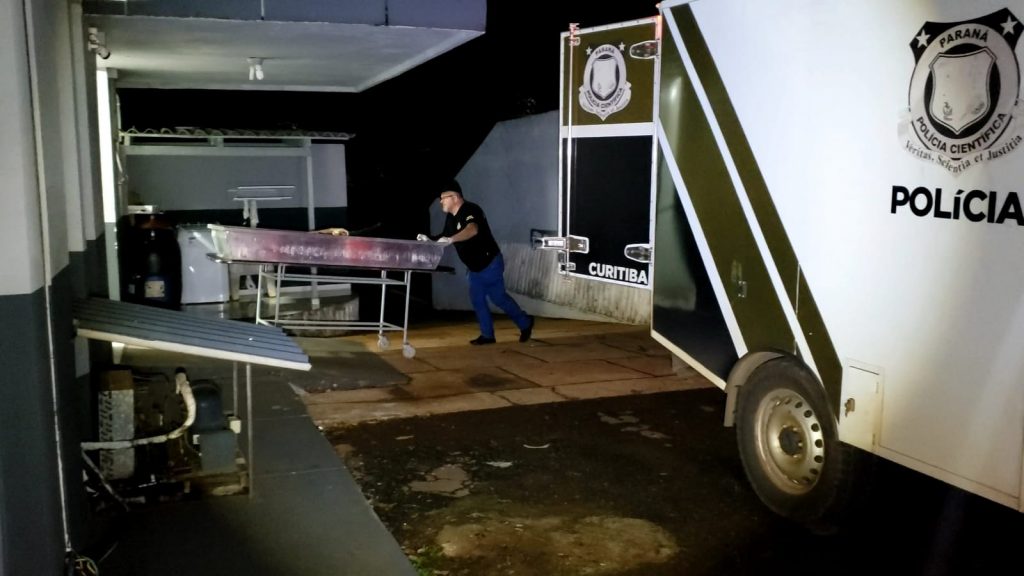 Corpo de Heberton Surdi, vítima de acidente na PR-471 em Catanduvas, chega ao IML em Cascavel