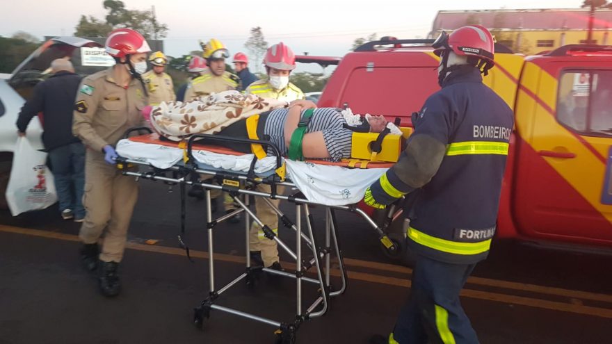 Mulher fica gravemente ferida em acidente BR-369 em Cascavel