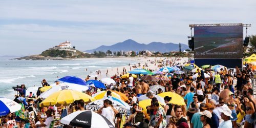 Imagem referente a Falta de ondas interrompe etapa do Rio do Circuito Mundial de Surfe