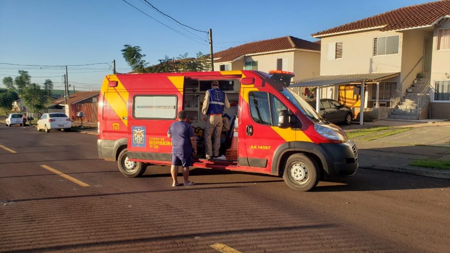 Homem se assusta com cachorros e sofre queda de bicicleta na Rua Panamá