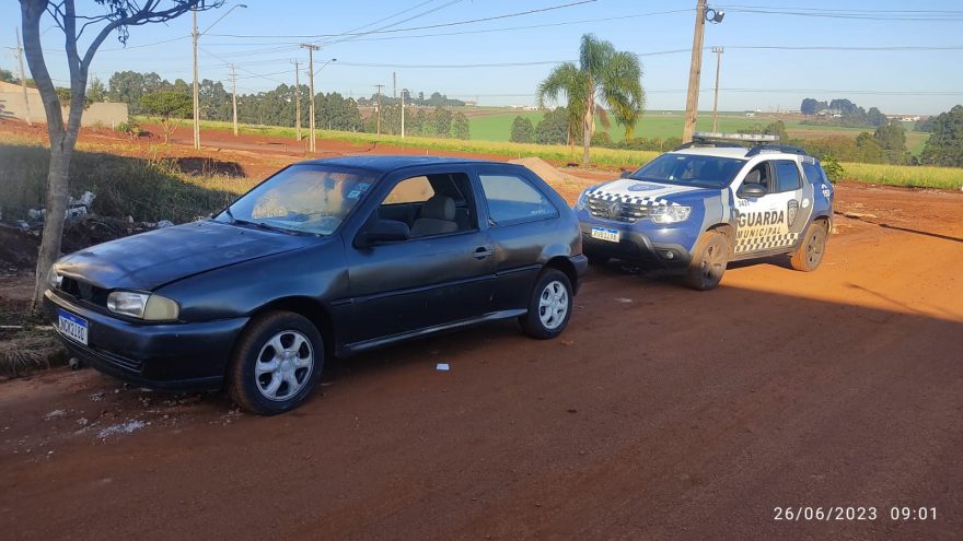 Gol que foi furtado no Centro de Cascavel é recuperado pela GM