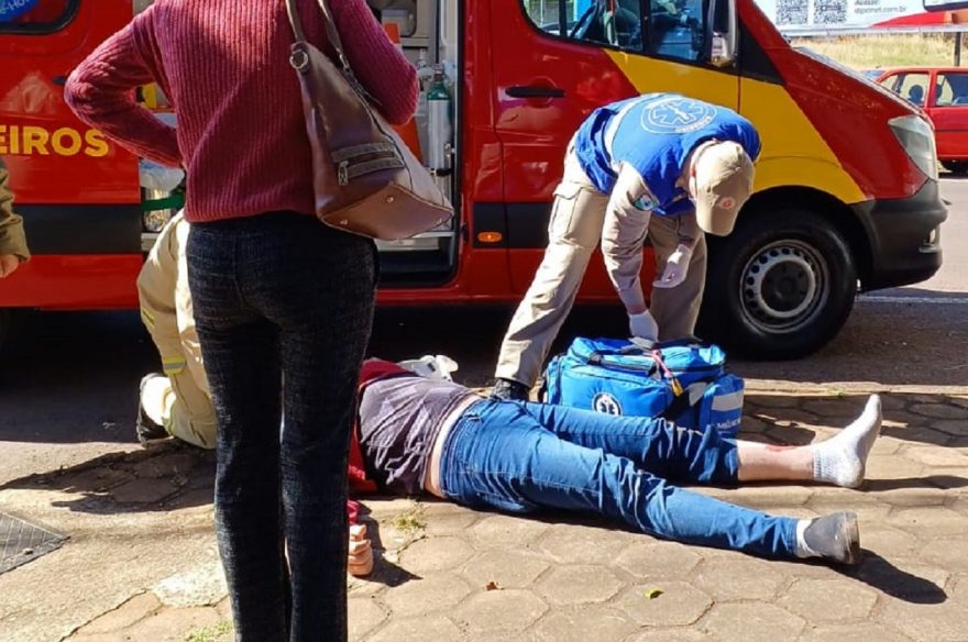 Motociclista fica ferido em acidente de trânsito no bairro Parque São Paulo