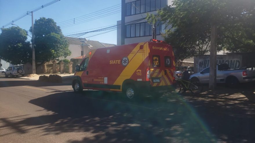 Criança fica ferida após sofrer queda de bicicleta