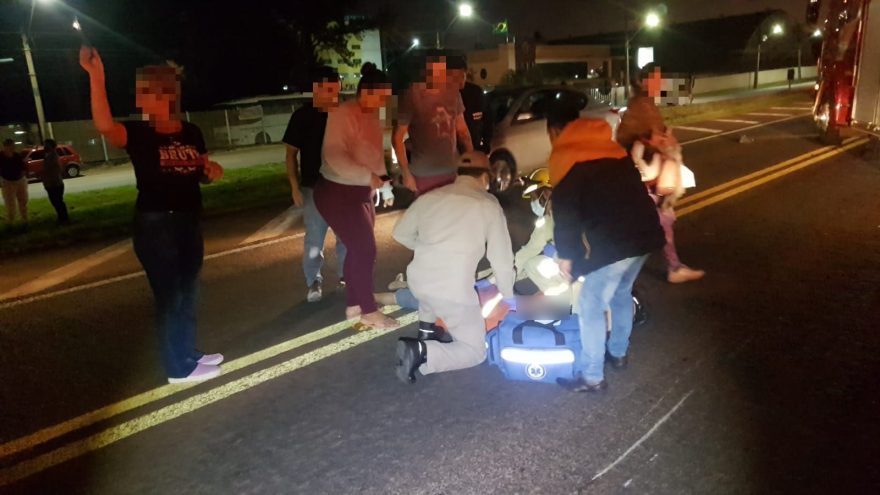 Homem morre ao ser atropelado por motocicleta na BR-277 em Cascavel