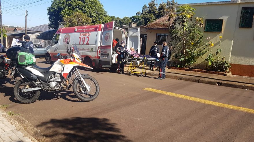 Idosa de 104 anos é socorrida pelo Samu no Bairro Guarujá