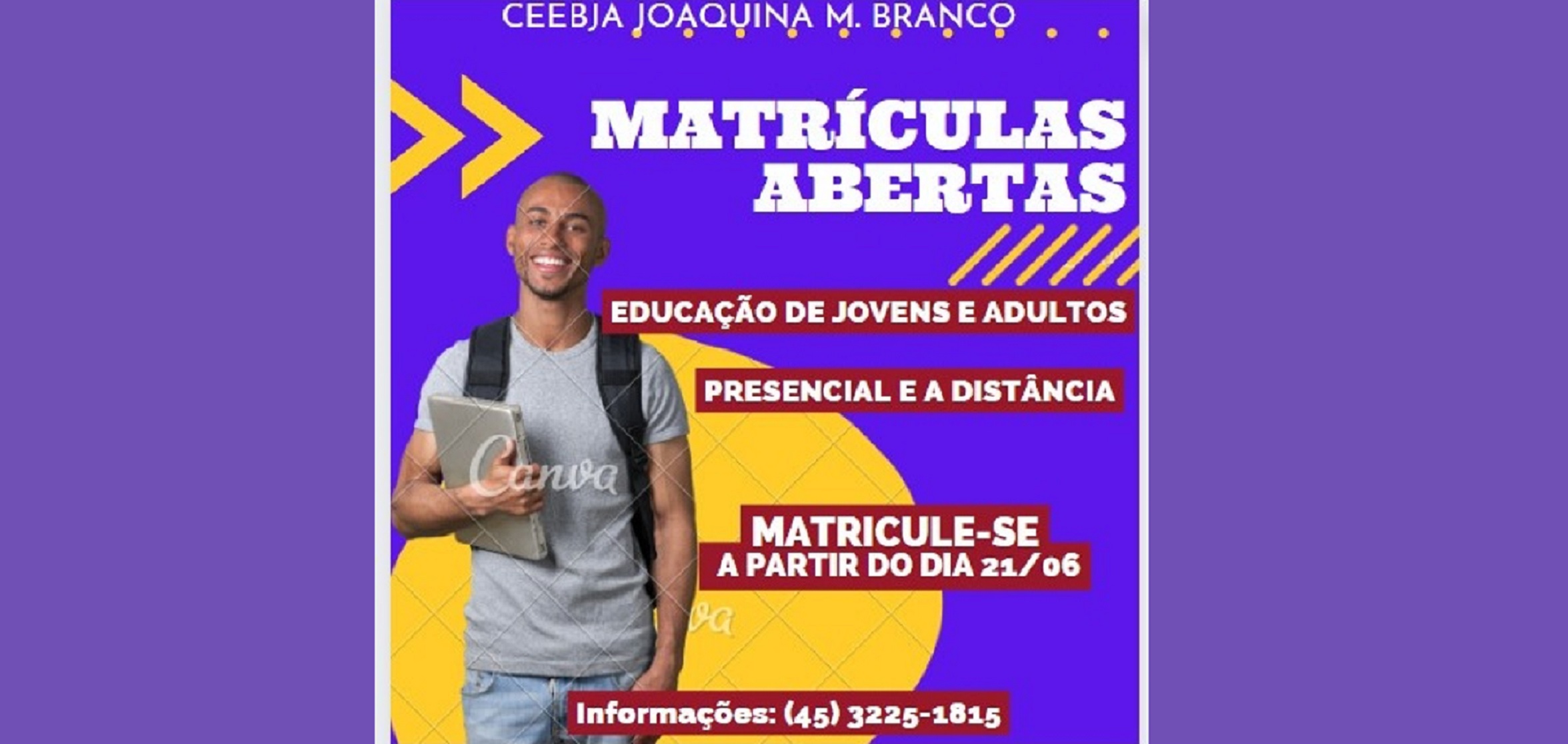 Ceebja de Cascavel tem Educação para Jovens e Adultos a distância